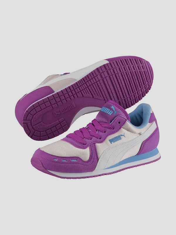 Boty Puma Cabana Racer Mesh Jr pink Fialová