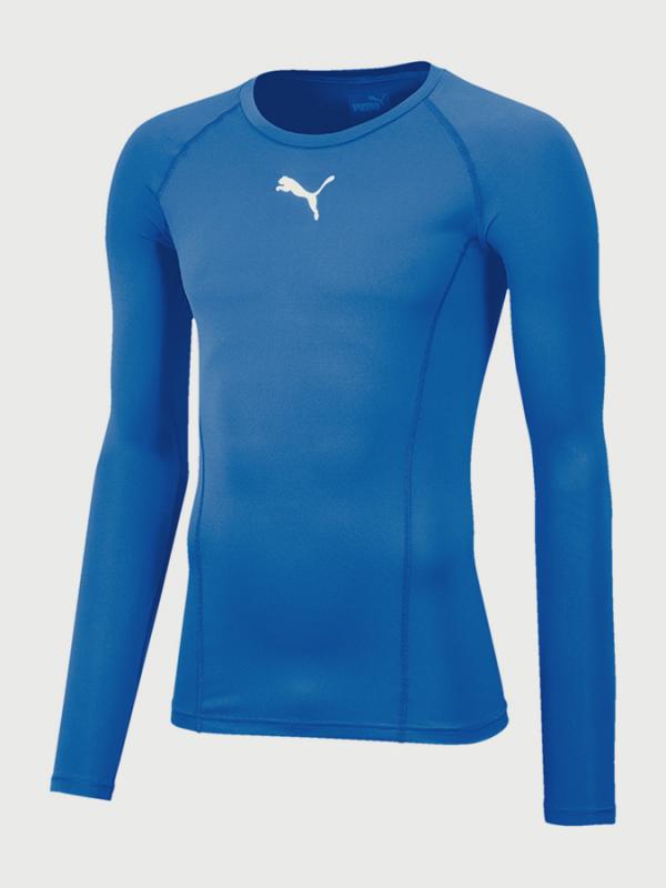 Tričko Puma LIGA Baselayer Tee LS Modrá
