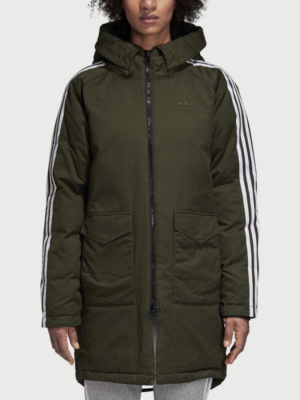 Bunda adidas Originals Down Parka Zelená