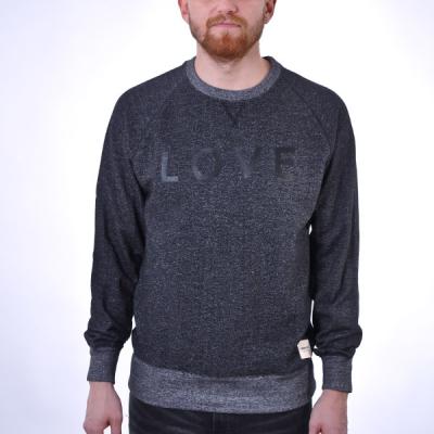 Mikina Wemoto Love Black Melange