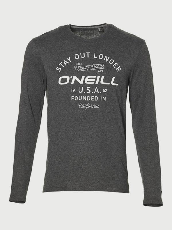 Tričko O´Neill LM Stay Out L/Slv T-Shirt Šedá