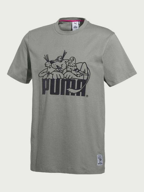 Tričko Puma x STAPLE TEE Šedá
