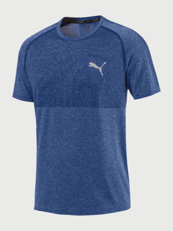 Tričko Puma evoKNIT Basic Tee Modrá