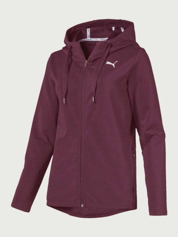 Mikina Puma MODERN SPORT FZ Logo Hoody Fialová
