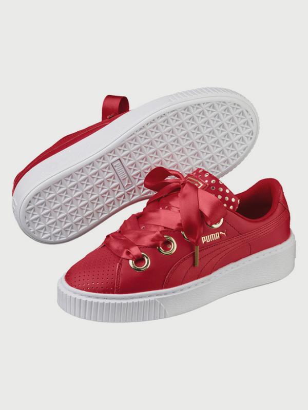 Boty Puma Platform Kiss Ath Lux Wn s Červená