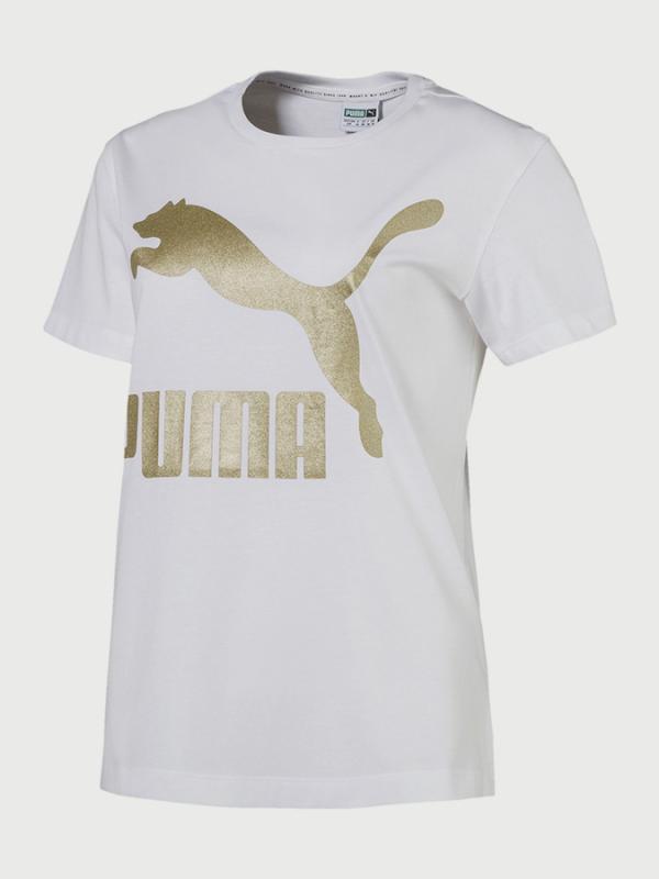 Tričko Puma Classics Logo Tee Bílá