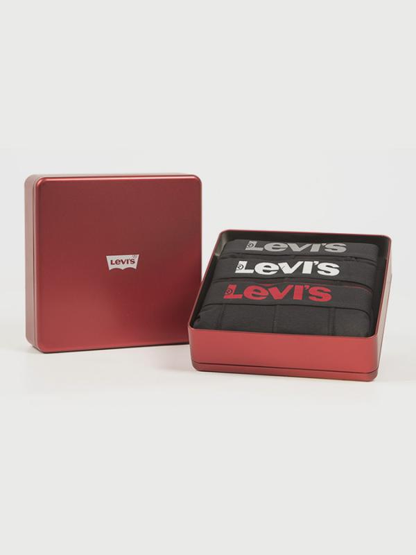 Boxerky LEVI'S 200Sf Giftbox Stripes Boxer Brief 3 Pack Barevná