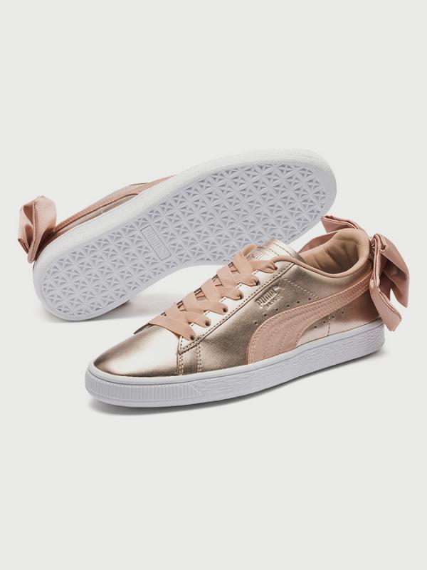 Boty Puma Basket Bow Luxe Wn s Zlatá