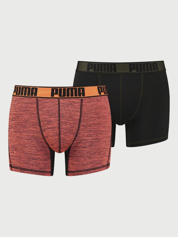 Boxerky Puma Active Grizzly Melange Boxer 2 Pack Packed Barevná