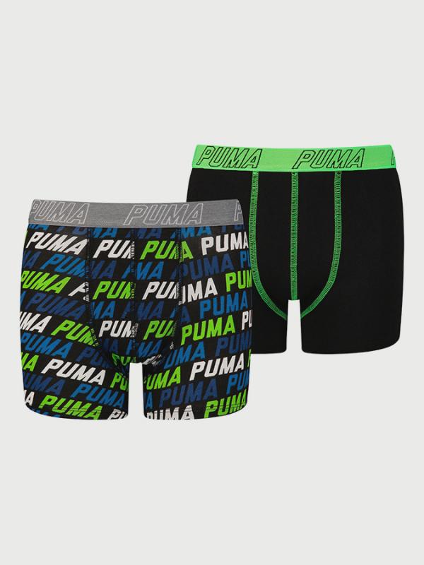 Boxerky Puma Basic Repeat Logo Print Boxer 2 Pack Barevná