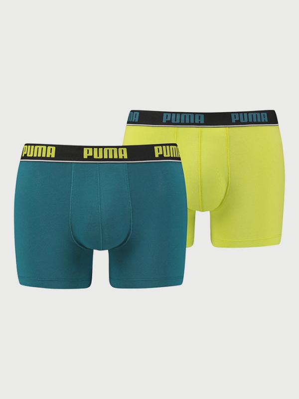 Boxerky Puma Basic Stripe Elastic Boxer 2 Pack Barevná