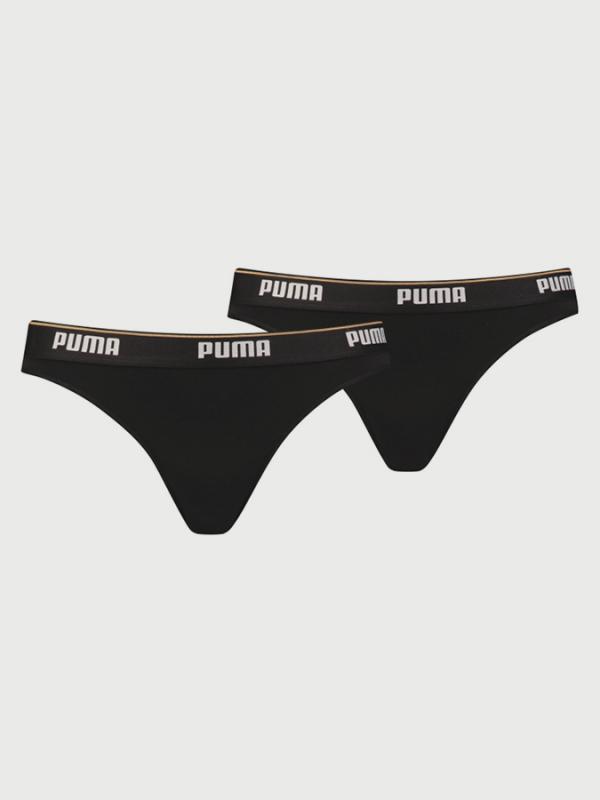 Kalhotky Puma Bikini 2 Pack Černá