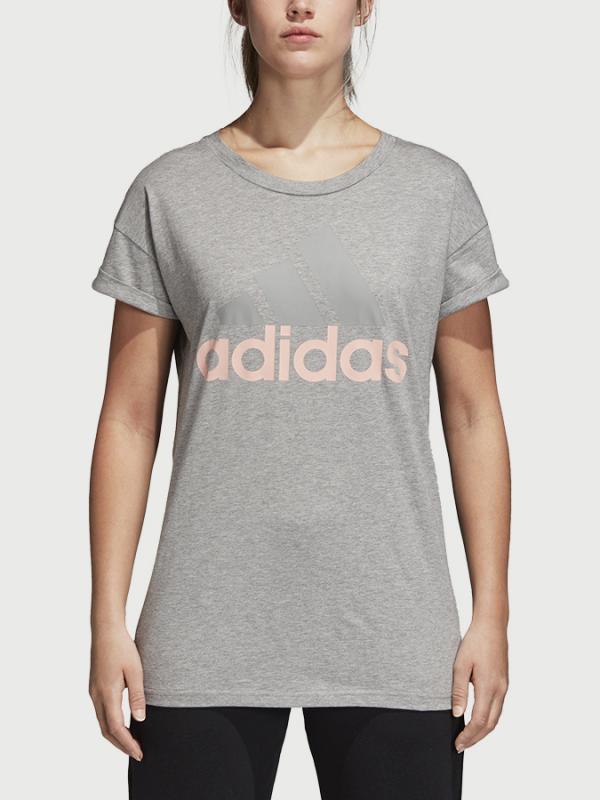 Tričko adidas Performance Ess Lin Lo Tee Šedá