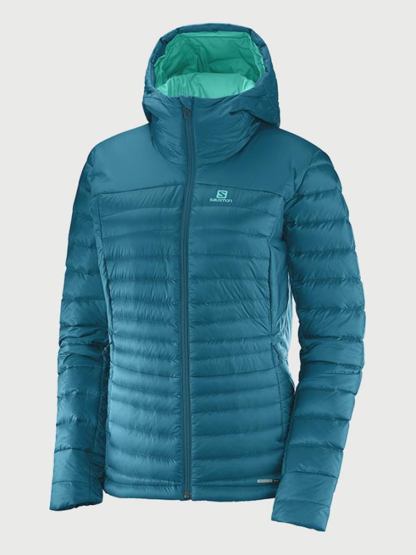 Bunda Salomon Haloes Down Hoodie W Modrá