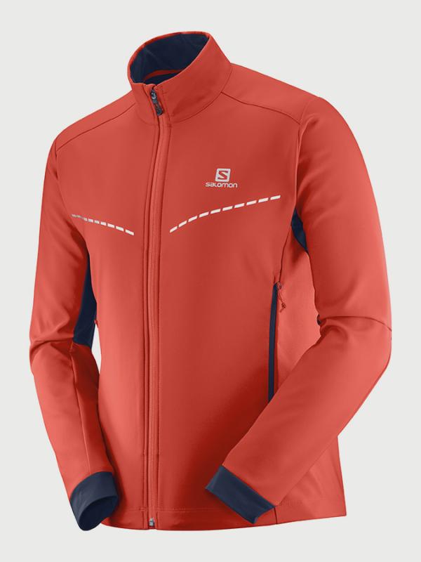Bunda Salomon Agile Softshell Jkt M Oranžová