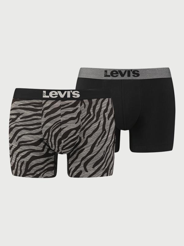 Boxerky LEVI'S 200Sf Zebra Print Boxer Brief 2 Pack Barevná