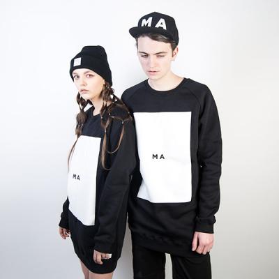 Mikina Marshal Apparel Ma Box Crewneck Black