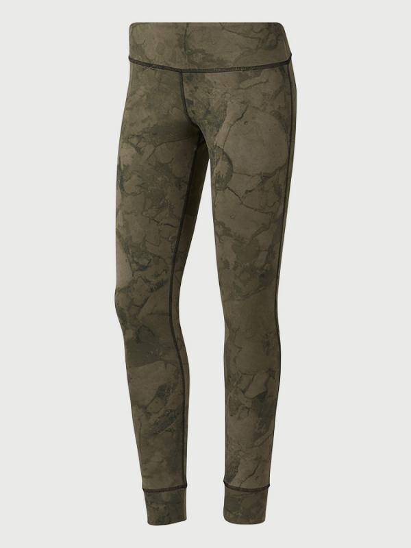 Legíny Reebok RC Lux Tight - Stone Hnědá