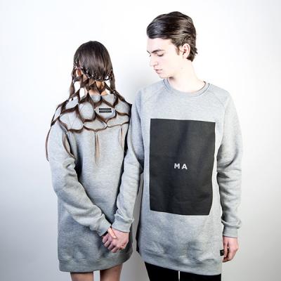 Mikina Marshal Apparel Ma Box Crewneck Grey