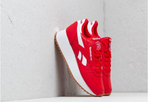 Reebok Classic Leather Double W Primal Red/ White/ Cobalt