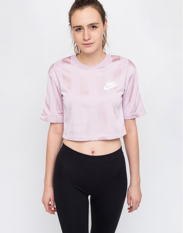 Nike Sportswear Shadow Stripe Top Plum Chalk/White L