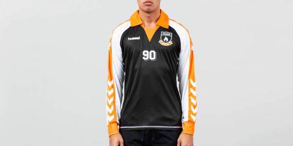 Hummel x Hanon Marathona Long Sleeve Jersey Tee Black/ Autumn Glory/ White