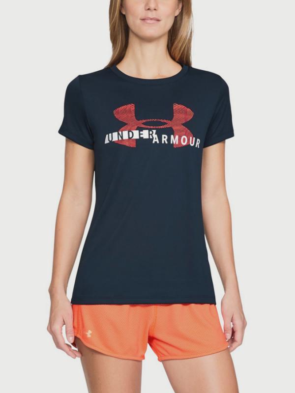 Tričko Under Armour Tech SSC Graphic Modrá