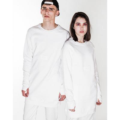 Mikina Marshal Apparel MA PATCH CREWNECK SWEAT White