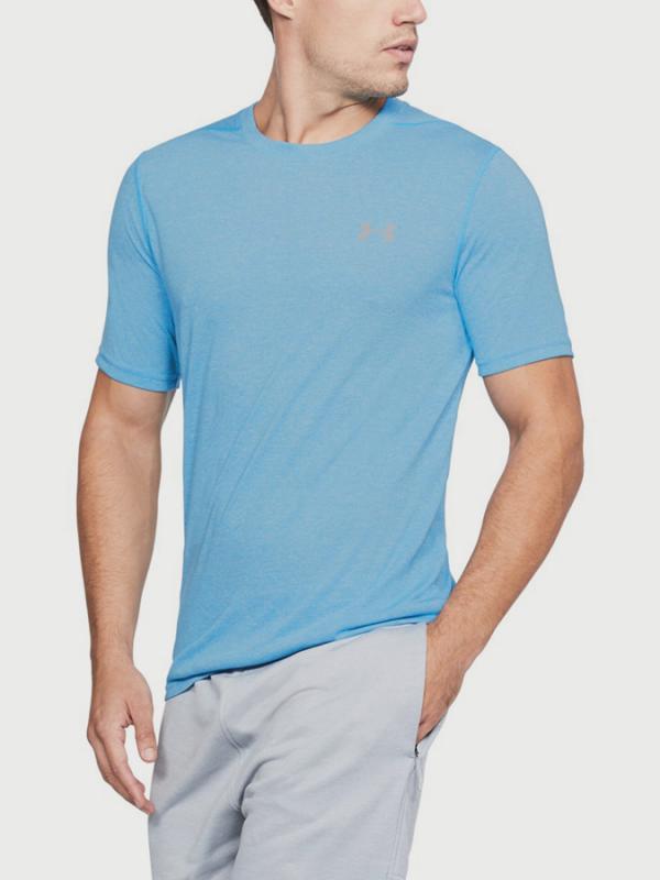 Tričko Under Armour Threadborne Fitted SS Modrá