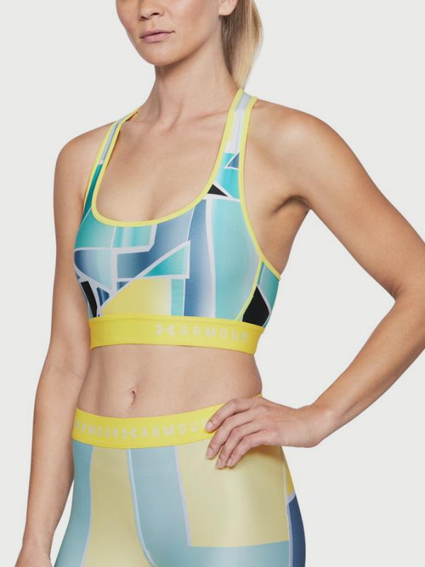 Kompresní podprsenka Under Armour Mid Crossback Print Barevná