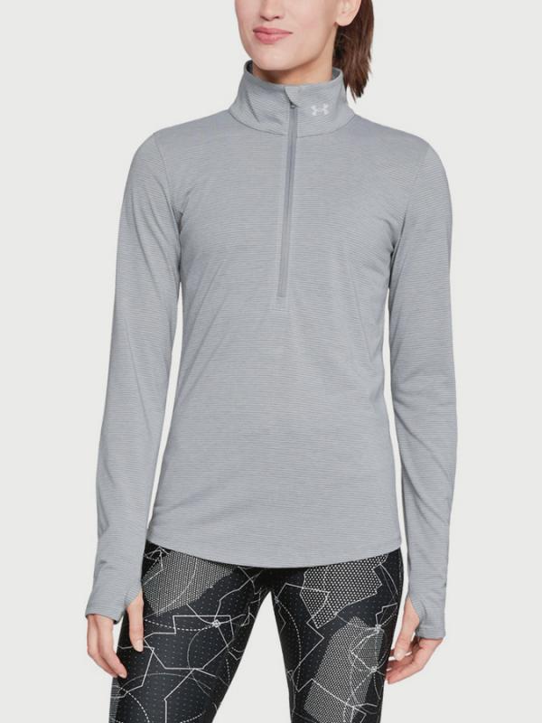 Tričko Under Armour Threadborne Streaker Hlf Zp Šedá