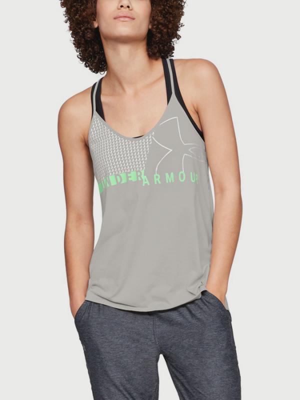 Tílko Under Armour Graphic Fashion WM Logo Tank Šedá
