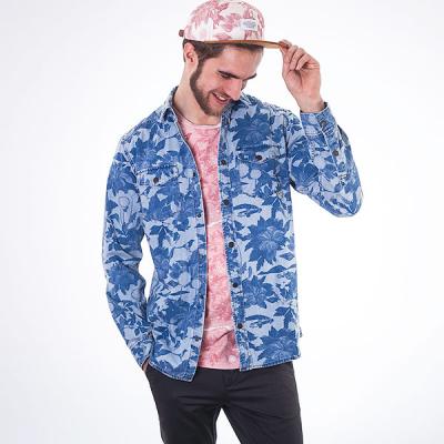 Košile WeSC Maccoy suburban tropic
