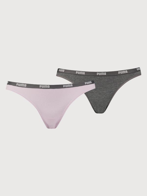 Kalhotky Puma Iconic Bikini 2 Pack Barevná