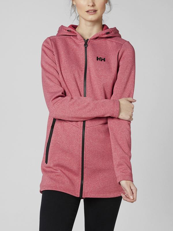 Mikina Helly Hansen W Naiad Long Fz Hoodie Růžová