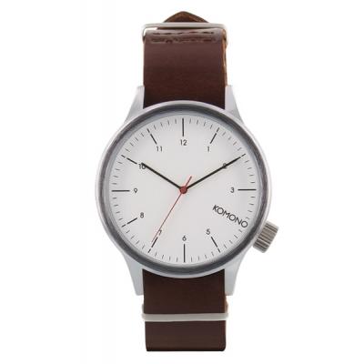 Hodinky Komono Magnus Silver Burgundy