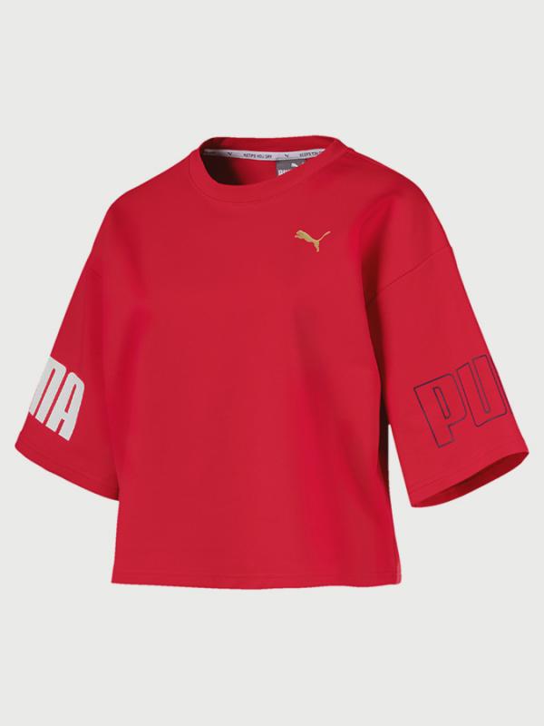 Tričko Puma MODERN SPORT Sweat Tee Červená