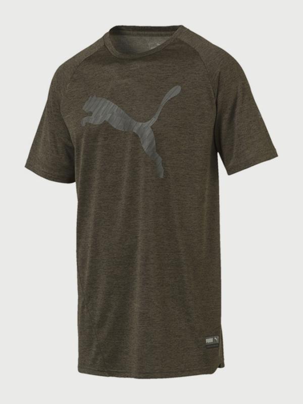 Tričko Puma A.C.E. Heather Cat Tee Hnědá