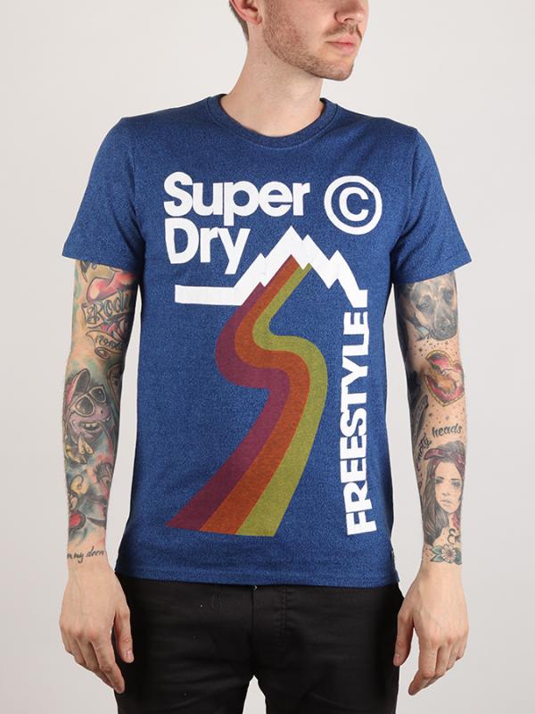 Tričko Superdry Retro Mountaineer Tee Modrá