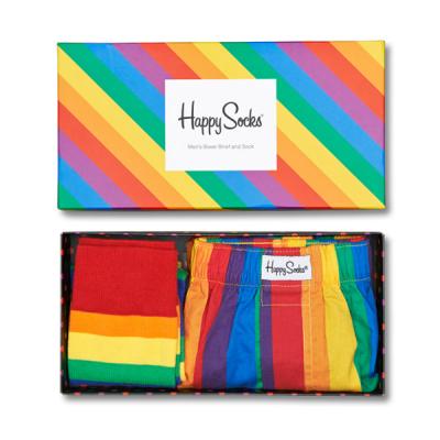 Dárkový Pack Happy Socks MEN'S BOXER AN SOCK PRIDE BOX XPR160-045