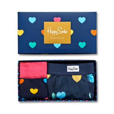 Dárkový Pack Happy Socks Men's Boxer Brief and Sock Valentine's box XHA61-067