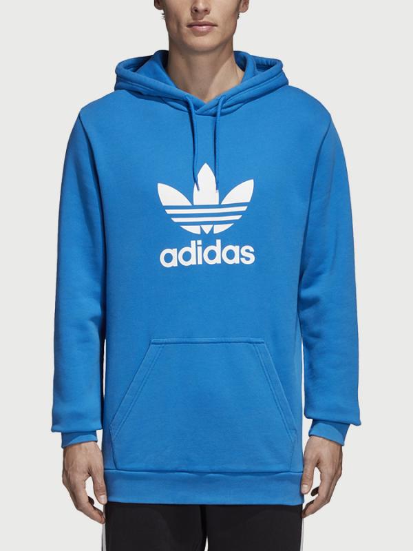 Mikina adidas Originals Trefoil Hoody Modrá