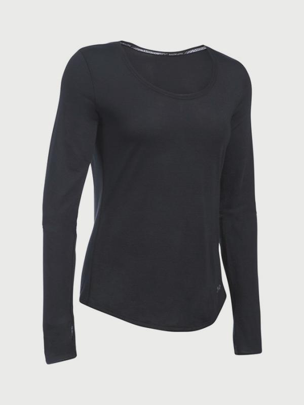 Tričko Under Armour Threadborne Streaker Long Sleeve Černá