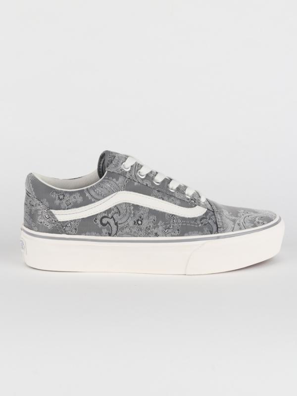 Boty Vans UA Old Skool Platfor (Satin Paisl) Šedá