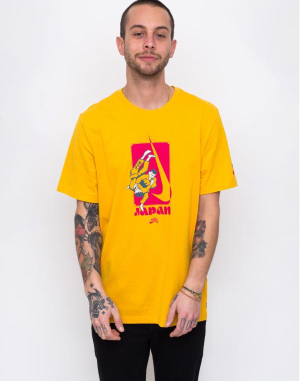 Nike SB Dry Tee Karate Yellow Ochre/Rush Pink S