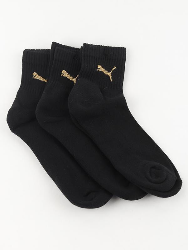 Ponožky Puma Short Crew 3 Pack Unisex Černá