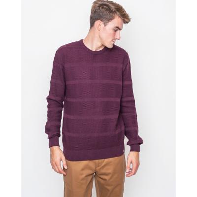 Svetr Iriedaily Modest Stripe Knit Maroon