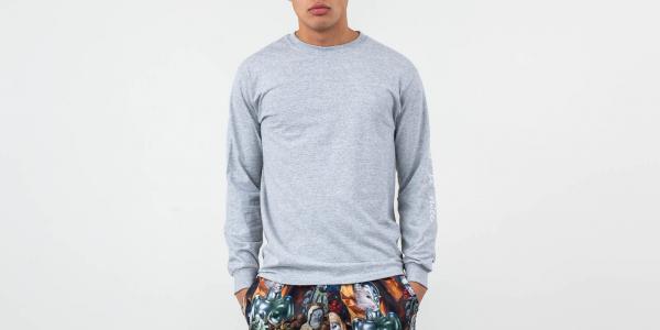 RIPNDIP Romantic Nerm Longsleeves Tee Heather Grey