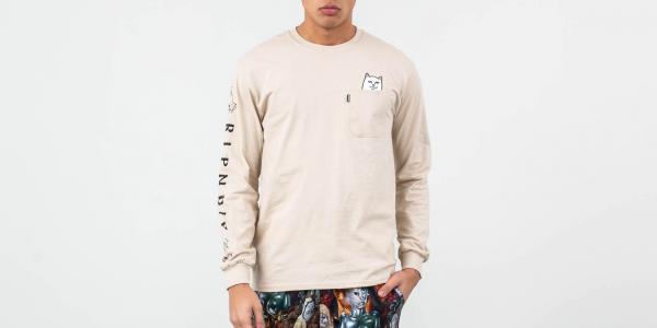 RIPNDIP Lord Nermal Longsleeves Tee Beige