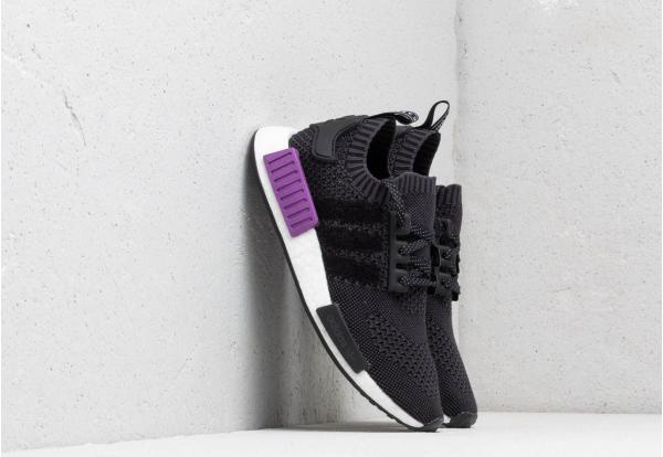 adidas NMD_R1 Primeknit Core Black/ Core Black/ Active Purple